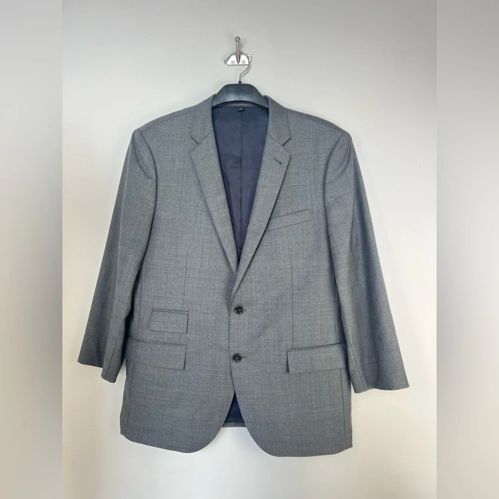 J.Crew Ludlow‎ Blazer – Size 44R Super 150s Wool – Loro Piana Gray Micro Check